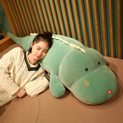 Huggable Dinosaur Plush – Big Soft Cartoon Animal Pillow, Cute Stuffed Gift for Home Decoration or special Occasion
