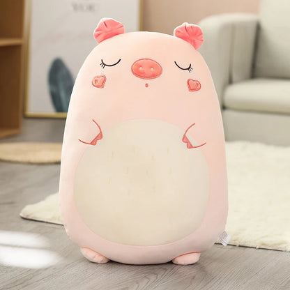 Kawaii Animal Plush Pillow – Squishy Dinosaur, Shiba Inu, Dog, Rabbit – Soft Sleeping Cushion for Amazing an Gift