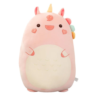 Kawaii Animal Plush Pillow – Squishy Dinosaur, Shiba Inu, Dog, Rabbit – Soft Sleeping Cushion for Amazing an Gift