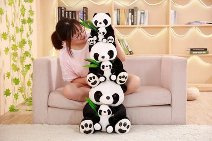 Plush Panda Cute Stuffed Animal Doll Mother And Son Gift for Friends Home Decoration Christmas Gift