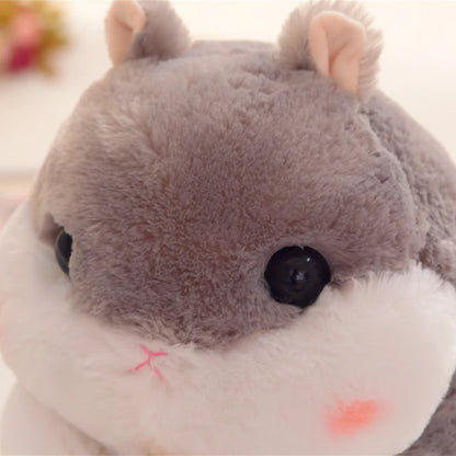 Cute Hamster Plush – Soft Cartoon Mouse Doll Holding Snacks, Bedroom Decoration, Perfect Birthday Gift