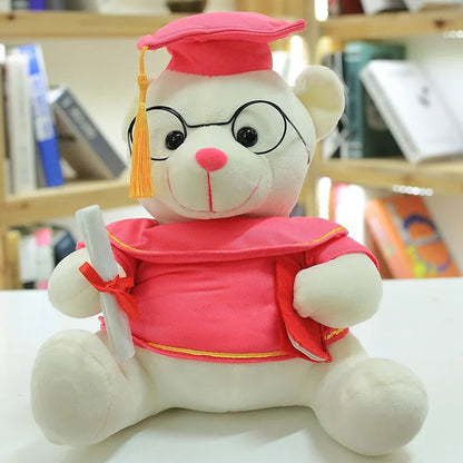 Kawaii Dr. Bear Plush – Cute Soft Stuffed Teddy Bear, Perfect Graduation Gift and Keepsake