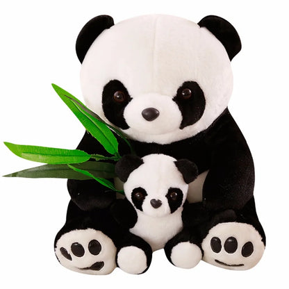 Plush Panda Cute Stuffed Animal Doll Mother And Son Gift for Friends Home Decoration Christmas Gift
