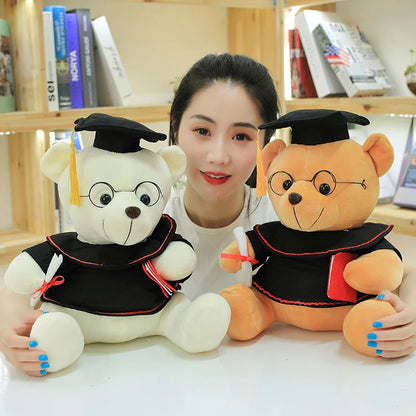 Kawaii Dr. Bear Plush – Cute Soft Stuffed Teddy Bear, Perfect Graduation Gift and Keepsake