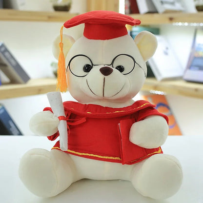 Kawaii Dr. Bear Plush – Cute Soft Stuffed Teddy Bear, Perfect Graduation Gift and Keepsake