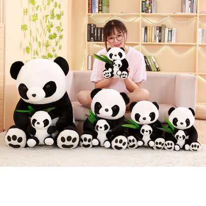 Plush Panda Cute Stuffed Animal Doll Mother And Son Gift for Friends Home Decoration Christmas Gift