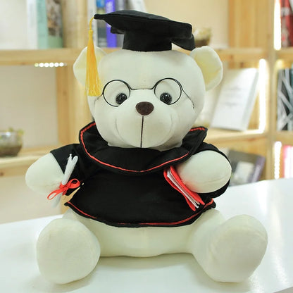 Kawaii Dr. Bear Plush – Cute Soft Stuffed Teddy Bear, Perfect Graduation Gift and Keepsake
