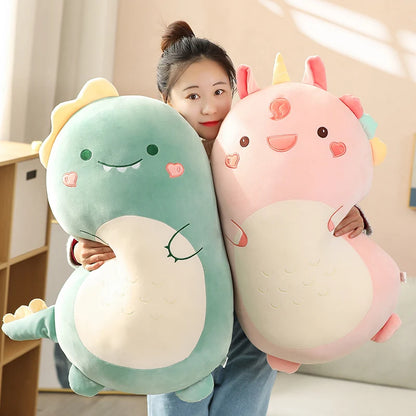 Kawaii Animal Plush Pillow – Squishy Dinosaur, Shiba Inu, Dog, Rabbit – Soft Sleeping Cushion for Amazing an Gift