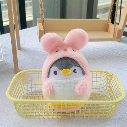 Cute Penguin and Rabbit Plush Keychain – Soft Bag Charm Pendant, Fun and Adorable Gift for Special Occasion