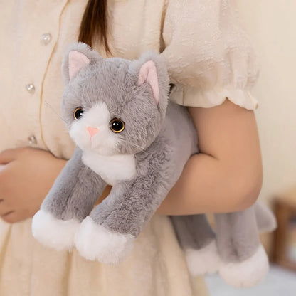 Cute Cat Plush – Soft Stuffed Cartoon Animal Pillow, Adorable Decorative Gift for Birthdays or Special Occasion