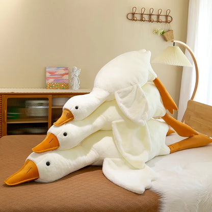 Lovely White Goose Plush – Soft Stuffed Animal Throw Pillow, Perfect for Bedtime and Birthday Gifts