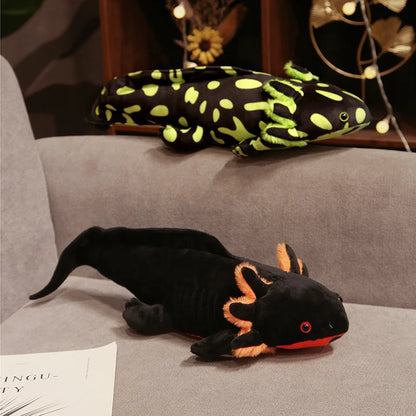 Cute Axolotl Plush – Soft Stuffed Salamander Pillow, Adorable Decorative Accent and Gift