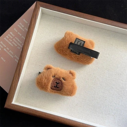 Capybara Plush Headband – Soft and Cozy Hair Hoop for Skincare, Bath, or Daily Use, Cute Novelty Accessory