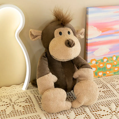 Jungle Animals Plush – Soft Stuffed Doll (Bear, Lion, Tiger, Raccoon, Monkey) – Cute Birthday Gift.