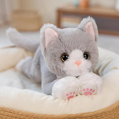 Cute Cat Plush – Soft Stuffed Cartoon Animal Pillow, Adorable Decorative Gift for Birthdays or Special Occasion