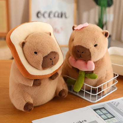 Capybara Plush – Cute Stuffed Animal in Unicorn, Dinosaur, Boba, and Fruit Costumes, Perfect for Decoration and Gifts