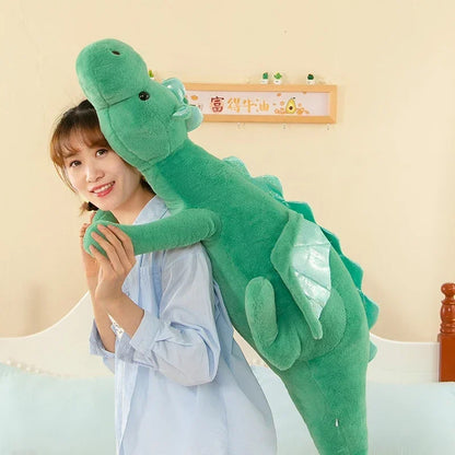 Large Flying Dragon Plush – Soft Stuffed Dinosaur Cushion Pillow, Whimsical Fantasy Gift for Home, Decoration, or Celebration