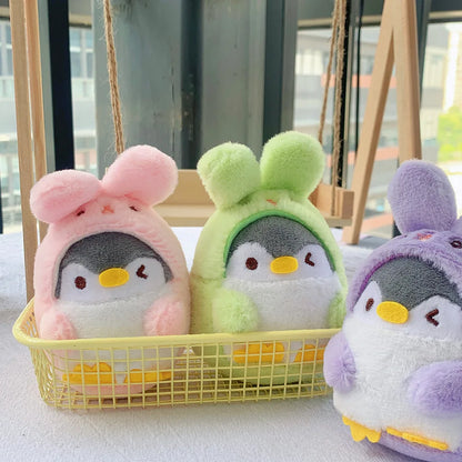 Cute Penguin and Rabbit Plush Keychain – Soft Bag Charm Pendant, Fun and Adorable Gift for Special Occasion
