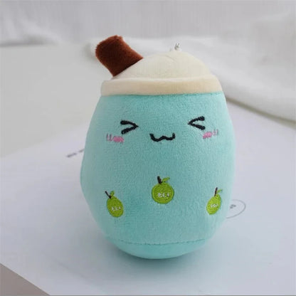 Cute Bubble Tea Plush – Soft Stuffed Milk Cup Pillow, Mini Simulation Plushie, Keychain Pendant Perfect Gift