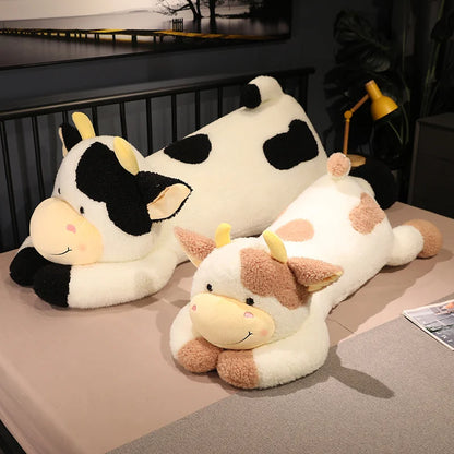 Milk Cow Plush – Soft Stuffed Animal Pillow, Cartoon Cattle Design, Cute Decorative Gift for Birthdays or Special Occasion