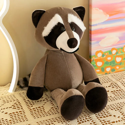 Jungle Animals Plush – Soft Stuffed Doll (Bear, Lion, Tiger, Raccoon, Monkey) – Cute Birthday Gift.