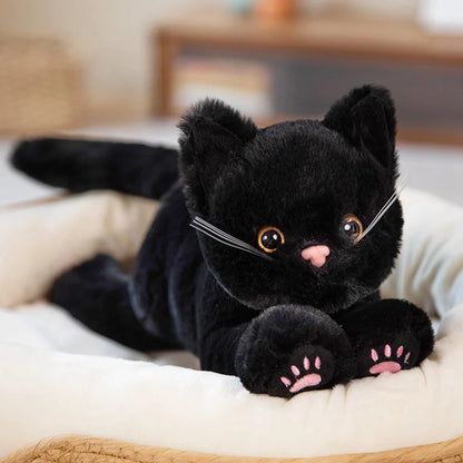 Cute Cat Plush – Soft Stuffed Cartoon Animal Pillow, Adorable Decorative Gift for Birthdays or Special Occasion