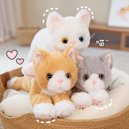 Cute Cat Plush – Soft Stuffed Cartoon Animal Pillow, Adorable Decorative Gift for Birthdays or Special Occasion