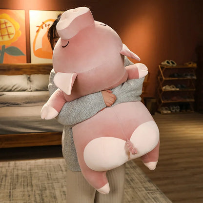 Squishy Pig Plush – Soft Stuffed Animal Pillow Cushion (50–100 cm) – Cute Comforting Gift