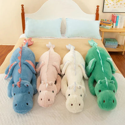 Giant Flying Dragon Plush Doll – Soft Stuffed Dinosaur Pillow Cushion, Perfect Christmas Gift.