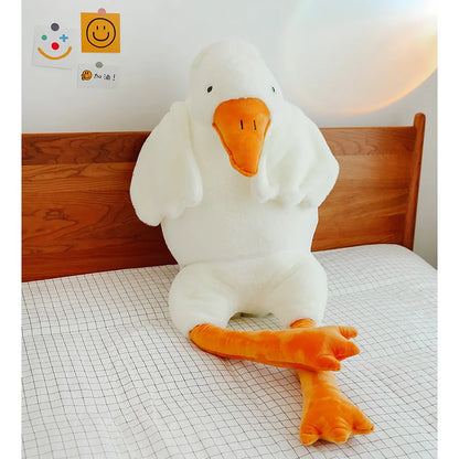 Lovely White Goose Plush – Soft Stuffed Animal Throw Pillow, Perfect for Bedtime and Birthday Gifts