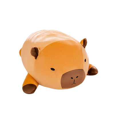 "Kawaii Capybara Plush Pillow – Soft Stuffed Animal Bolster (Standing Brown Cartoon) Cute Gift