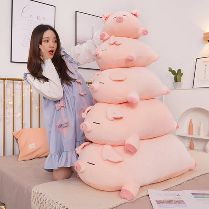 Squishy Pig Stuffed Animal – Cute Soft Plush Pillow and Room Decoration, Prefect for Gift