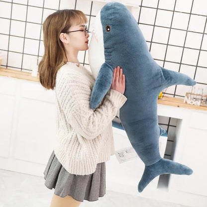 Cute Shark Plush – Soft Stuffed Animal Reading Pillow, Perfect for Birthday Gifts and Home Decoration