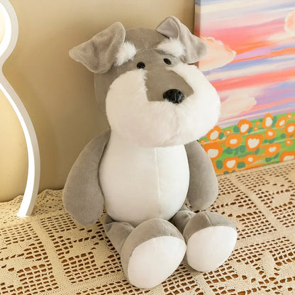 Dog Plush – Soft Stuffed Animal Doll 25–35 cm, Cuddly Cartoon Puppy Plushie for Gifts, Home Decoration, Travel, and Collectors