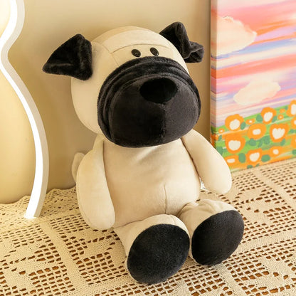 Dog Plush – Soft Stuffed Animal Doll 25–35 cm, Cuddly Cartoon Puppy Plushie for Gifts, Home Decoration, Travel, and Collectors