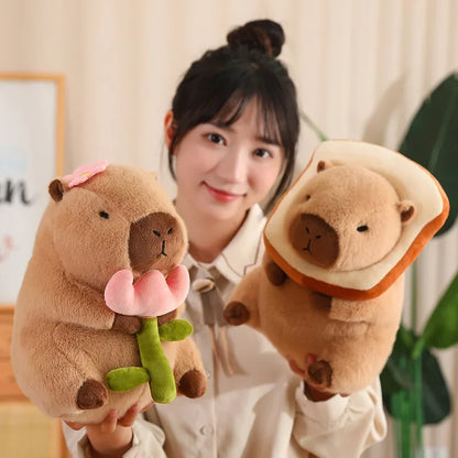 Capybara Plush – Cute Stuffed Animal in Unicorn, Dinosaur, Boba, and Fruit Costumes, Perfect for Decoration and Gifts