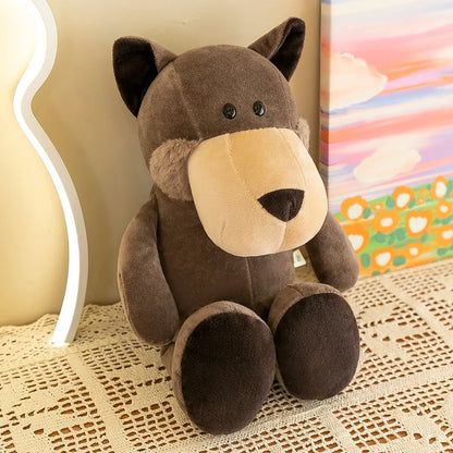 Dog Plush – Soft Stuffed Animal Doll 25–35 cm, Cuddly Cartoon Puppy Plushie for Gifts, Home Decoration, Travel, and Collectors