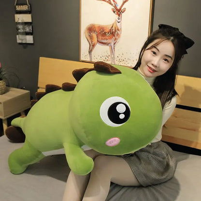 Big Soft Dinosaur Plush – Huggable Cartoon Stuffed Animal Pillow, Adorable Decorative Gift for Birthdays and special Occasion