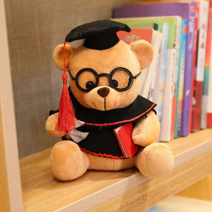 Kawaii Dr. Bear Plush – Cute Soft Stuffed Teddy Bear, Perfect Graduation Gift and Keepsake