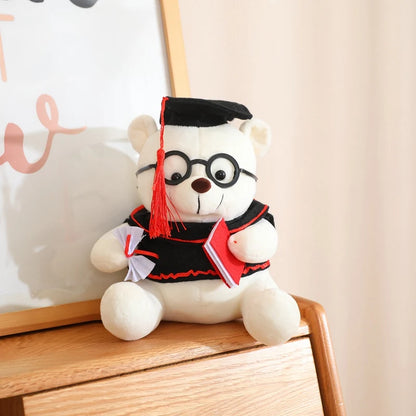 Kawaii Dr. Bear Plush – Cute Soft Stuffed Teddy Bear, Perfect Graduation Gift and Keepsake
