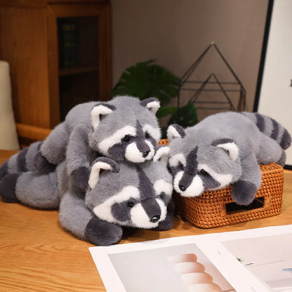 Kawaii Raccoon Plush – Soft Stuffed Animal Cushion, Adorable Decorative Gift for Special Occasion