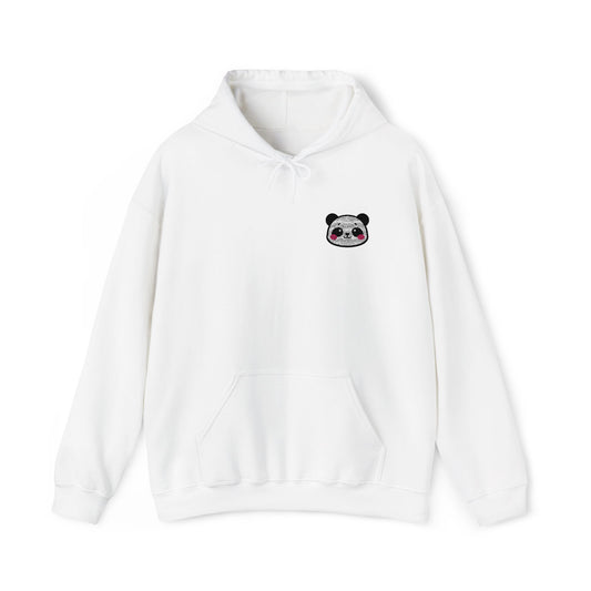 Cozy Panda Embroidered Hoodie – Unisex Heavy Blend Sweatshirt