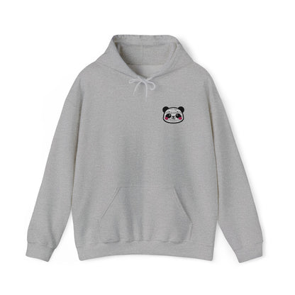 Cozy Panda Embroidered Hoodie – Unisex Heavy Blend Sweatshirt