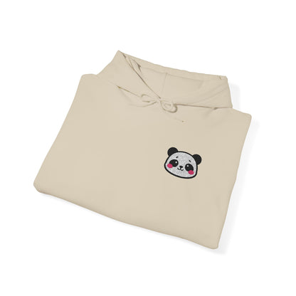 Cozy Panda Embroidered Hoodie – Unisex Heavy Blend Sweatshirt