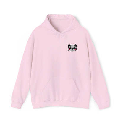 Cozy Panda Embroidered Hoodie – Unisex Heavy Blend Sweatshirt