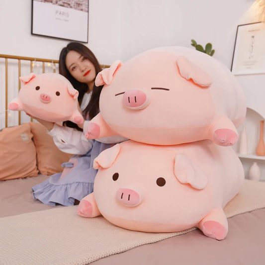 Squishy Pig Stuffed Animal – Cute Soft Plush Pillow and Room Decoration, Prefect for Gift