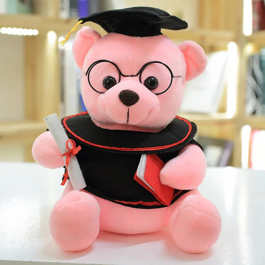 Kawaii Dr. Bear Plush – Cute Soft Stuffed Teddy Bear, Perfect Graduation Gift and Keepsake