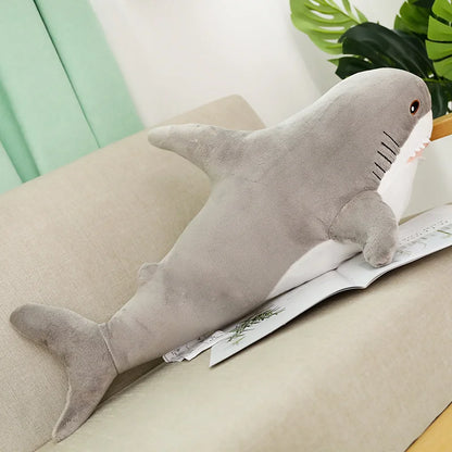 Giant Shark Plush – Realistic Soft Stuffed Animal Pillow, Perfect Gift Idea Available in Multiple Sizes