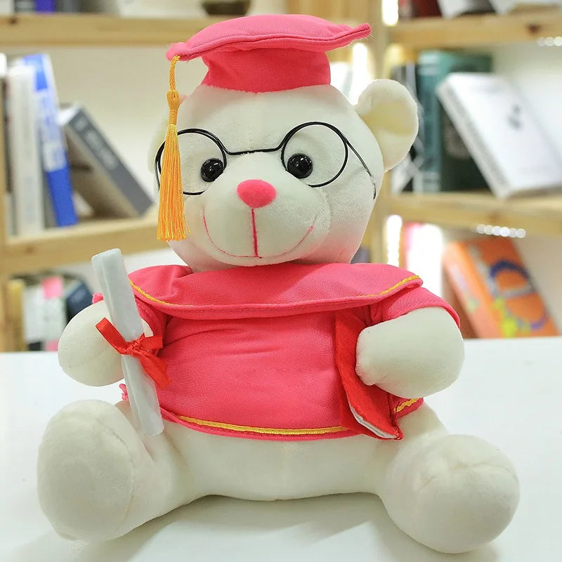 Kawaii Dr. Bear Plush – Cute Soft Stuffed Teddy Bear, Perfect Graduation Gift and Keepsake