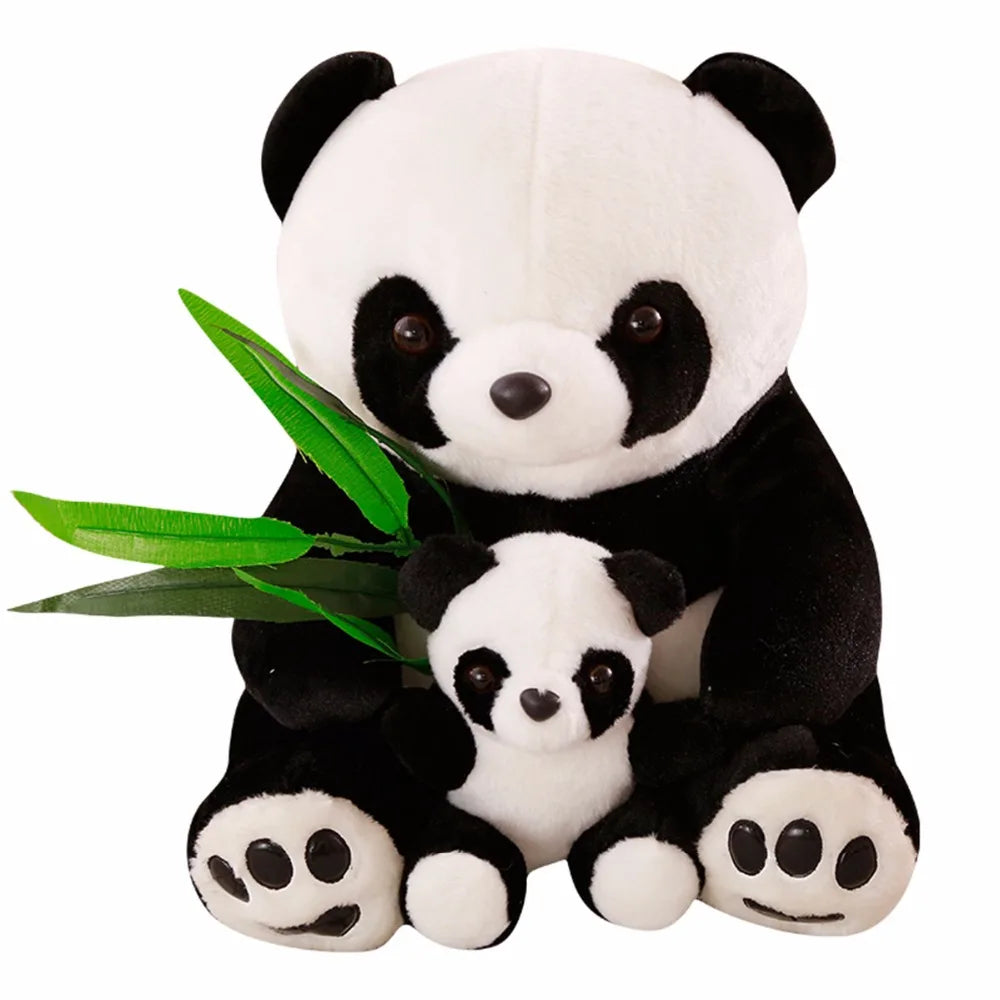 Plush Panda Cute Stuffed Animal Doll Mother And Son Gift for Friends Home Decoration Christmas Gift